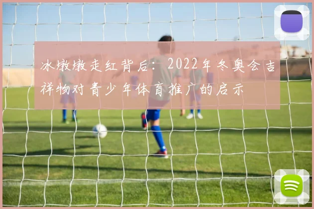 冰墩墩走红背后：2022年冬奥会吉祥物对青少年体育推广的启示